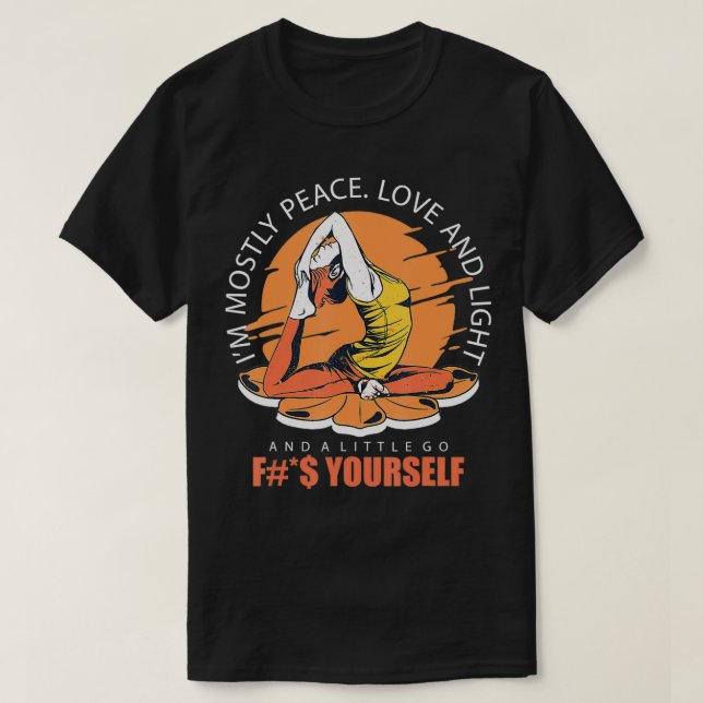 Funny Yoga Spaß T-Shirt (Design vorne)