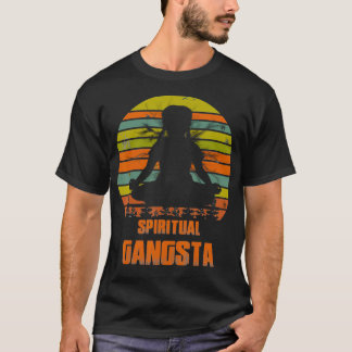 Funny Yoga Spiritual Gangsta Namaste Vintage Gesch T-Shirt