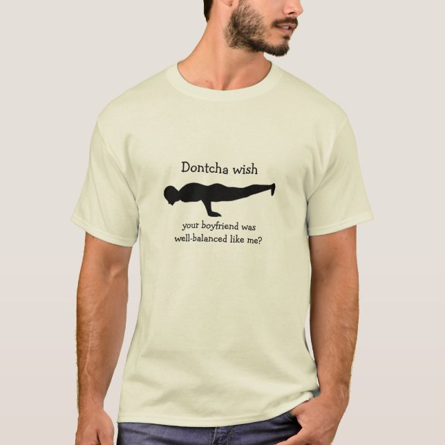 Funny Yoga T-Shirt - Bio (Vorderseite)