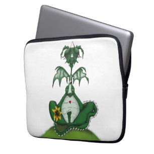 Funny Yogi Dragon Painting Laptopschutzhülle