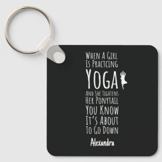 Funny Yogi Gifts For Teen Girls Yoga Lover Custom Schlüsselanhänger