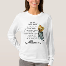 Funny Yorkie Geburtstagsparty zitiert T - Shirt