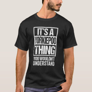 Funny Yorkiepoo Partziffer Mixed Hunde Zucht T-Shirt