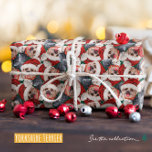 Funny Yorkshire Terrier Christmas Pattern Geschenkpapier<br><div class="desc">Das Funny Yorkshire Terrier Weihnachtsmuster zeichnet sich durch eine Aquarellfarbe eines Yorkshire Terrier mit einem roten Weihnachtshut und einem roten Weihnachtsschal aus. Funny Design für Hunde Liebhaber!</div>