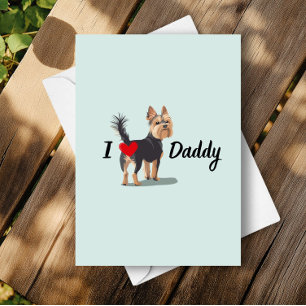 Funny Yorkshire Terrier Dog Bum Hintern Vathers Da Karte