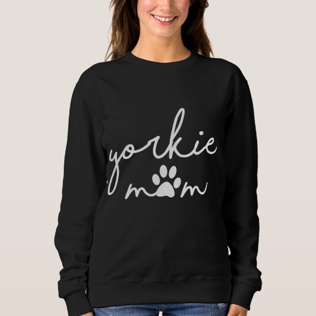 Funny Yorkshire Terrier Dog Mama Niedlich Yorkie M Sweatshirt (Vorderseite)