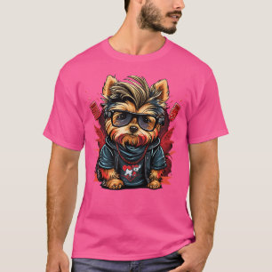Funny Yorkshire Terrier Niedlich Rapper Hip Hop Rb T-Shirt
