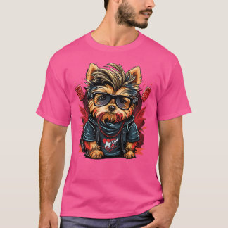 Funny Yorkshire Terrier Niedlich Rapper Hip Hop Rb T-Shirt