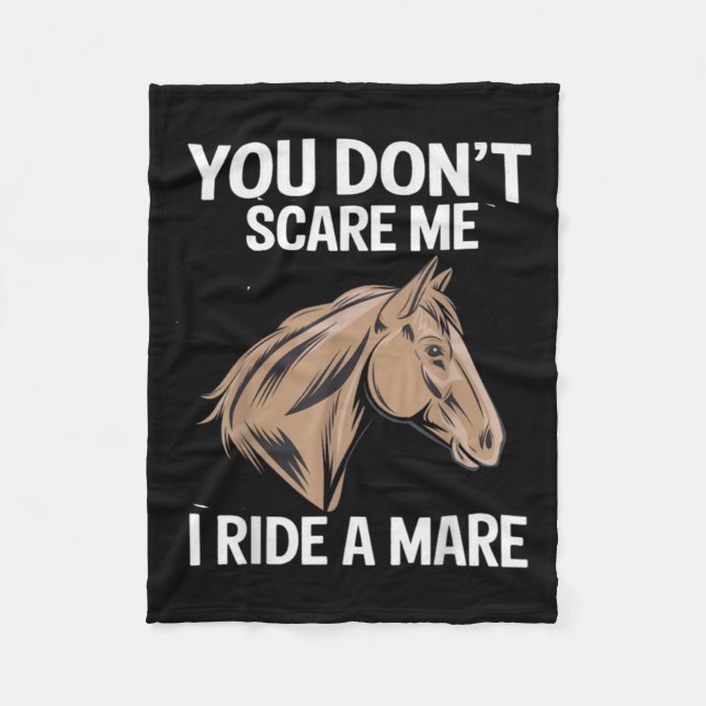 Funny You Don't E Me I Ride A Mare Cool Equestrian Fleecedecke (Vorderseite)