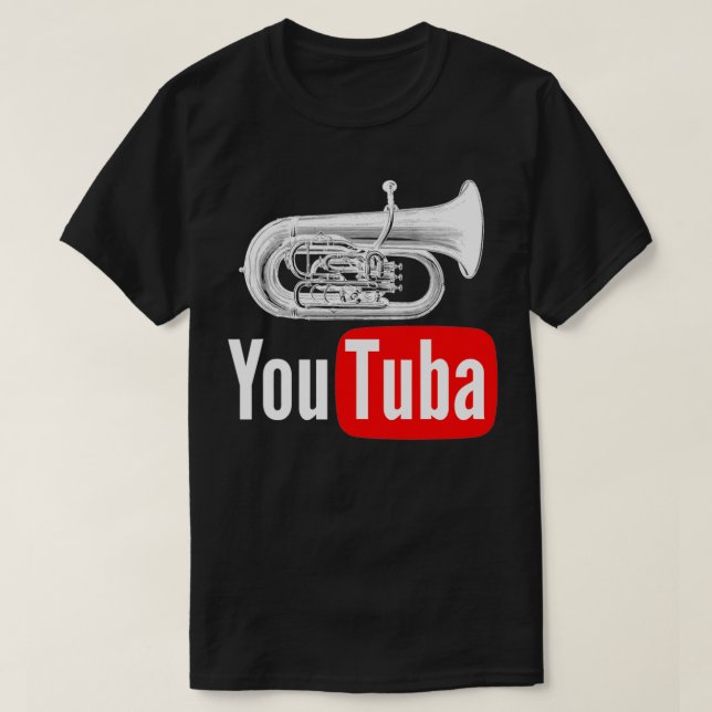 Funny You Tuba Marching Band T-Shirt (Design vorne)