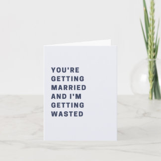 Funny You'be Get Married Wedding Card Dankeskarte