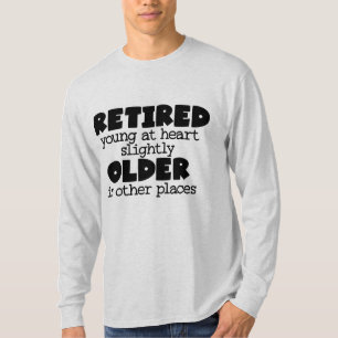 Funny young older word art Opa T-Shirt