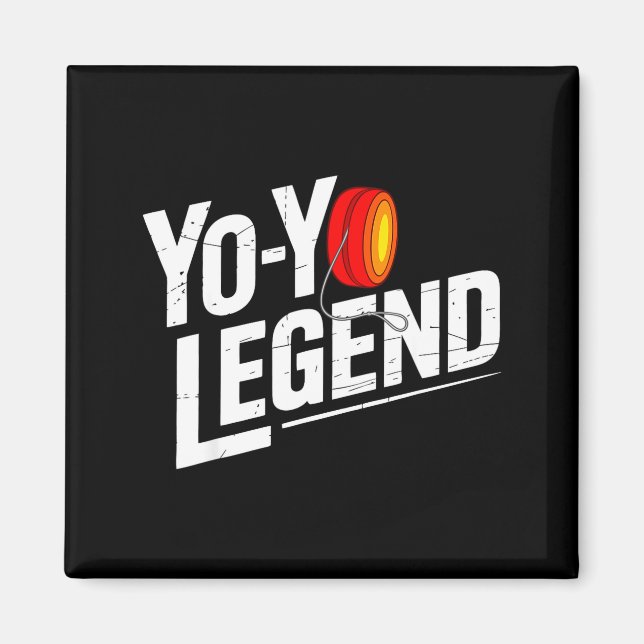 Funny Yoyo Player Legend Yo-yo Performer  Magnet (Vorne)
