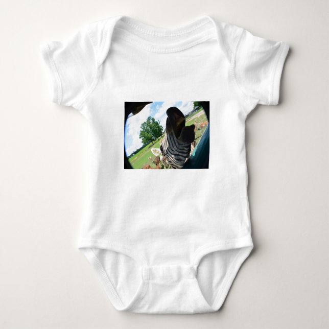 Funny Zebra Baby Strampler (Vorderseite)