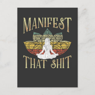 Funny Zen Meditating Yoga Namaste Sarcastic Postkarte