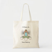 Funny, zen, niedlich, Klangbad, Meditation Tasche