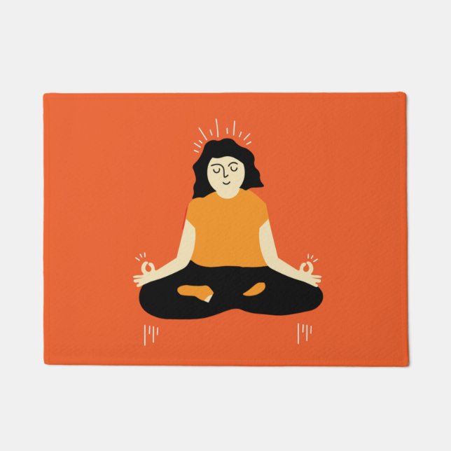 Funny Zen Welcome Door Mat Fußmatte (Vorderseite)