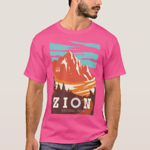 Funny Zion Nationalpark-Utah Wanderrodelbahn Poste T-Shirt