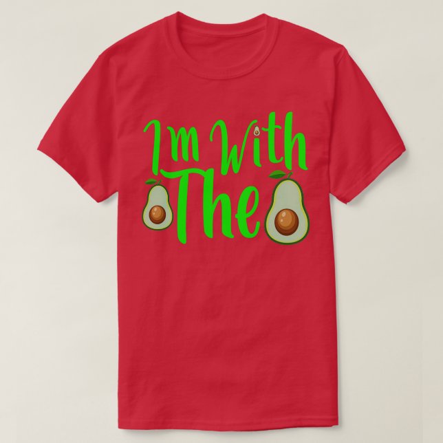 Funny Zitat bin mit dem Avocado T-Shirt (Design vorne)