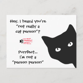 Funny Zitat Black Cat Postcard Postkarte