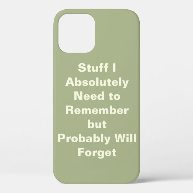 Funny Zitat für vergessene Menschen Case-Mate iPhone Hülle (Rückseite)