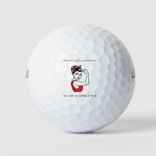 Funny Zitat hinter jeder erfolgreichen Frau ist .. Golfball