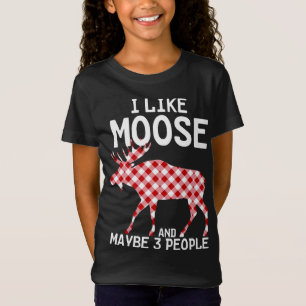 Funny Zitat Ich mag Elche Weihnachten Party und vi T-Shirt