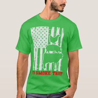 Funny Zitat-Id rauchen, dass Barbecue-GRILLEN T-Shirt