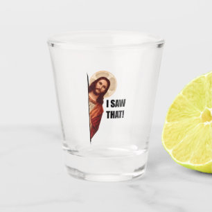 Funny Zitat Jesus Meme sah ich, dass Christlich Schnapsglas