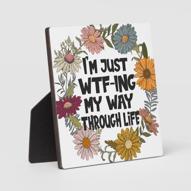 Funny Zitat Leben Redewendungen Mama Vater Parenth Fotoplatte (Vorderseite)