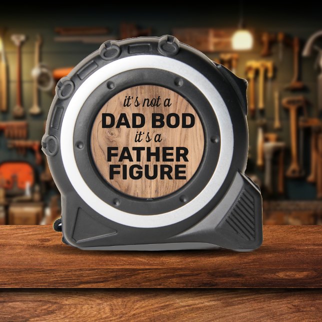 Funny Zitat Modernes Schwarz für Vater Maßband (Von Creator hochgeladen)