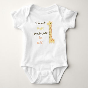 Funny Zitat Niedlich Baby Bodysuit/Giraffe Strampler