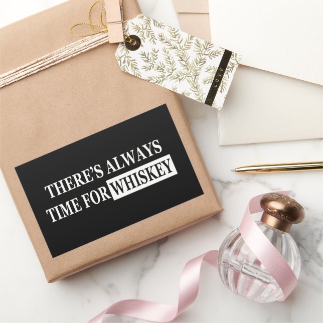 Funny Zitate über Whiskey Liebhaber Rechteckiger Aufkleber (Schenken)