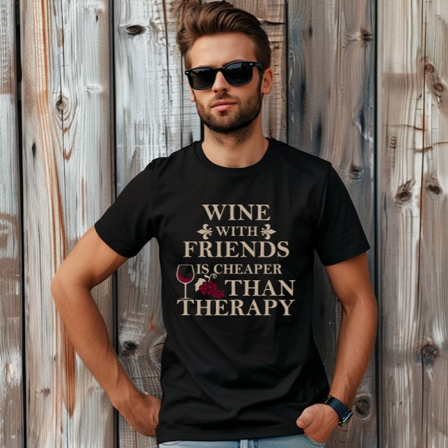 Funny zitiert berühmten Wein drinker Slogan T-Shirt (Von Creator hochgeladen)