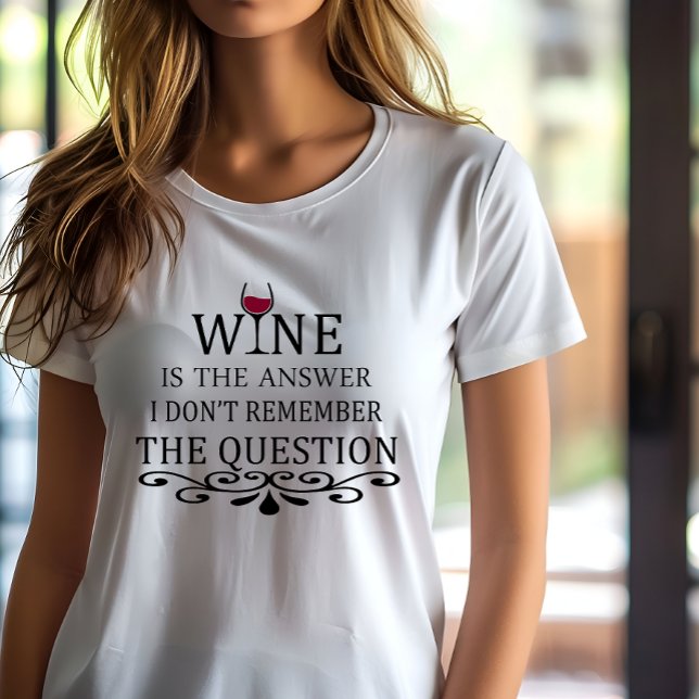 Funny zitiert berühmten Wein drinker Slogan T-Shirt (Von Creator hochgeladen)
