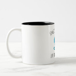 Funny zitiert blaues Gelee Zweifarbige Tasse