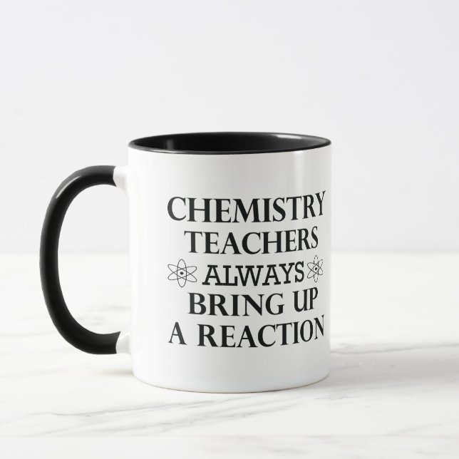 Funny zitiert über Chemielehrer Tasse (Links)