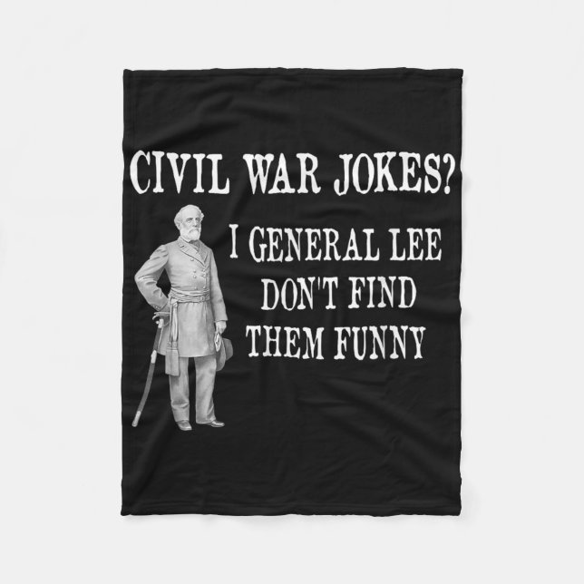 Funny Zivil War Design für History Buff & amp; Hit Fleecedecke (Vorderseite)