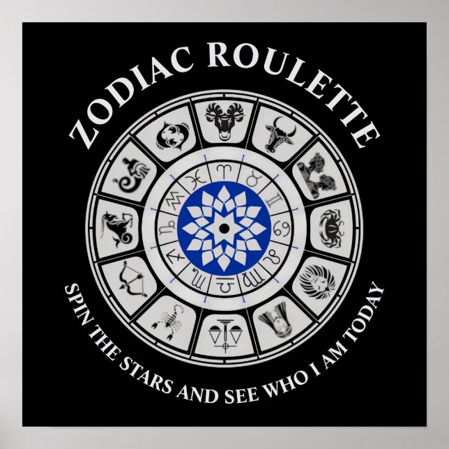 Funny Zodiac Signs Poster (Vorne)