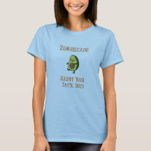 Funny Zombie Avocado Tee Shirt für Halloween-Gesch