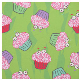 Funny Zombie Brains Cupcake Muster Stoff