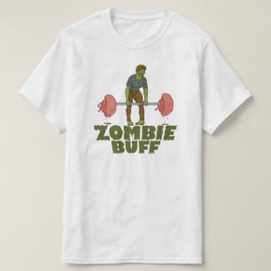 Funny Zombie Buff Weightlifter T-Shirt