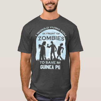 Funny Zombie Halloween Guinea Ping T-Shirt