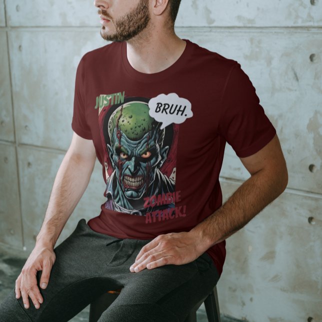 Funny Zombie Personalisiert Name T-Shirt Cooles Co (Von Creator hochgeladen)