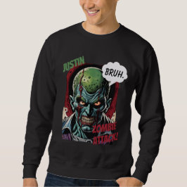 Funny Zombie Personalisiert Name T-Shirt Cooles Co Sweatshirt