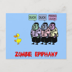 Funny Zombie Postkarte