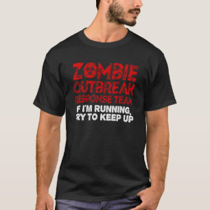 Funny Zombie Running Designs für Männer Frauen Run T-Shirt