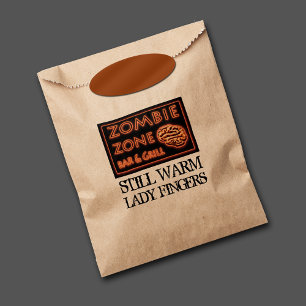 Funny Zombie Zone Halloween Lady Fingers Geschenktütchen