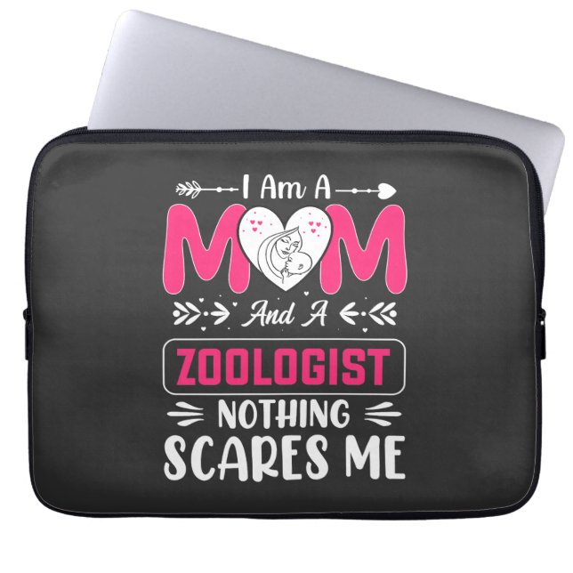 Funny Zoologist Mama, Zoologe Mama Laptopschutzhülle (Vorderseite)