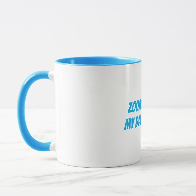 Funny "Zoom & Coffee My Daily Routine" Tasse (Links)